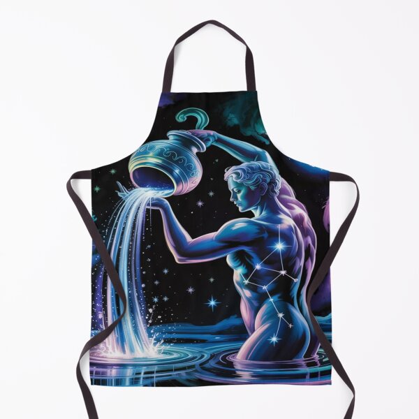 Item preview, Cosmic Aquarius Water Bearer | Male Constellation Nebula Fantasy designed and sold by Midnight Veil Designs.