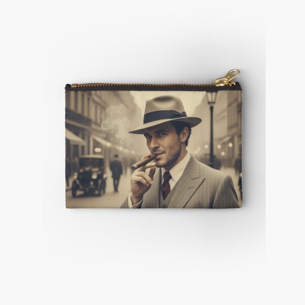 Item preview, Classic Cinema Noir Gentleman Street Portrait Art designed and sold by HuzzyPrints.