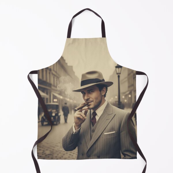 Item preview, Classic Cinema Noir Gentleman Street Portrait Art designed and sold by HuzzyPrints.