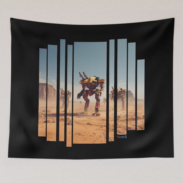 Artikelvorschau, Kaputte Mechs in Synthwave Desert 2 entworfen und verkauft von Neon G.