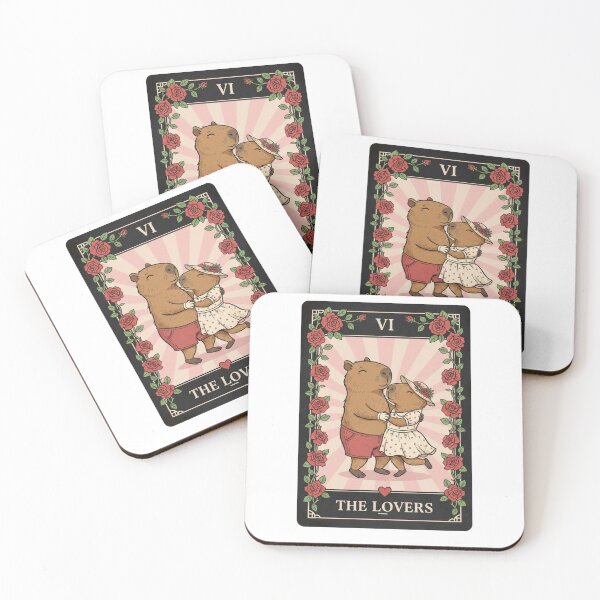 Item preview, Tarot Capybara – Mystic Card Reader Cute Capybara Tarot Lovers Design designed and sold by MS Pod Studio.
