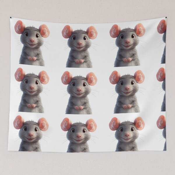 Item preview, Big Eyes Cute Mouse Cartoon Sticker designed and sold by Teewave-Ashish.