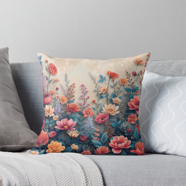 Item preview, Vibrant Wildflower Meadow Modern Floral Illustration designed and sold by HuzzyPrints.