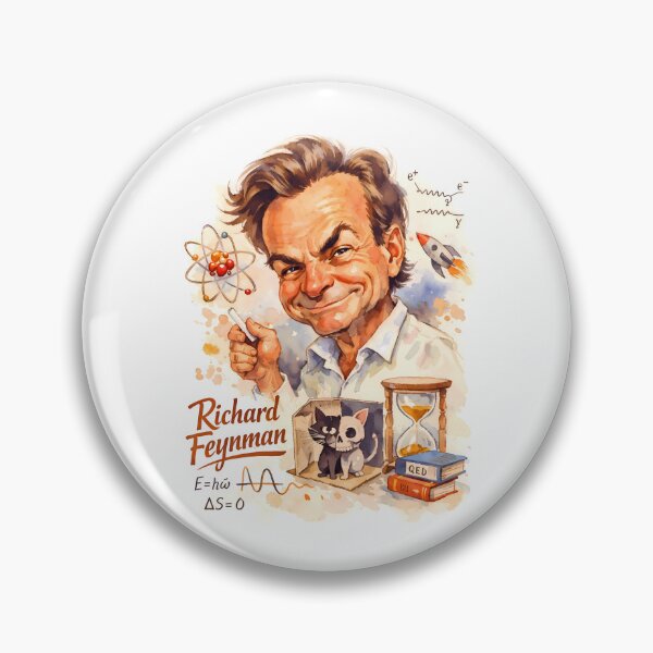 Item preview, Richard Feynman designed and sold by Sarcastic designs.