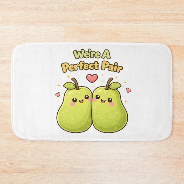 Item preview, Perfect Pair Cute Pears Valentines Love Fruit Cartoon Design. designed and sold by The-T-In-Retro.