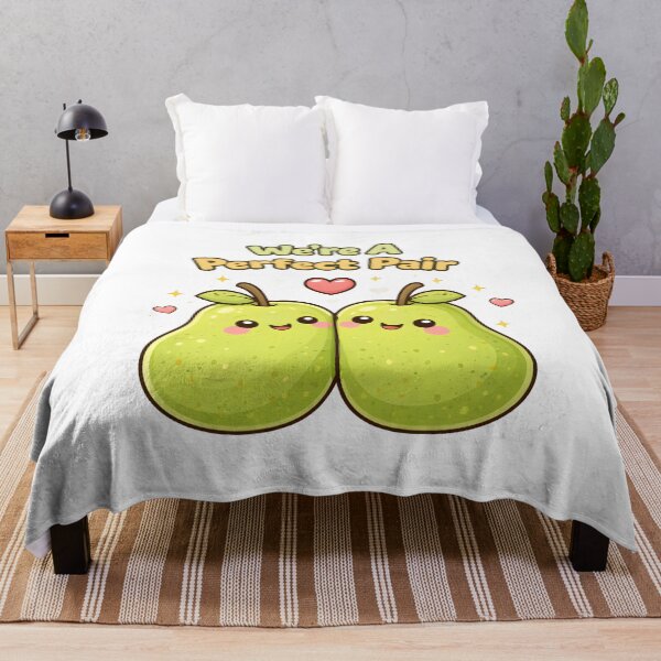 Item preview, Perfect Pair Cute Pears Valentines Love Fruit Cartoon Design. designed and sold by The-T-In-Retro.