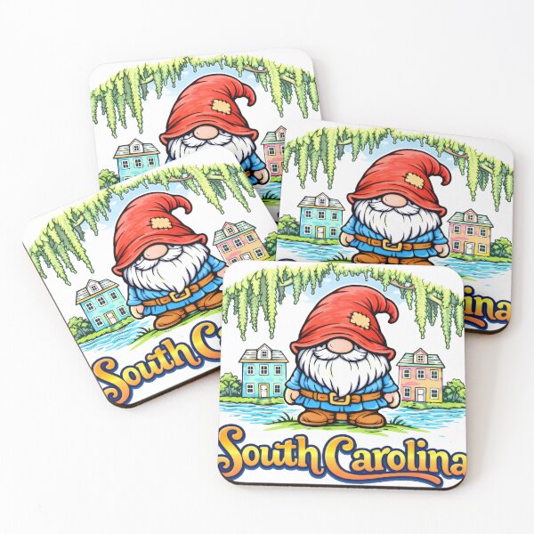 Item preview, Gnome Under Spanish Moss – South Carolina Whimsical Illustration designed and sold by Moriarty's Digital Visions.