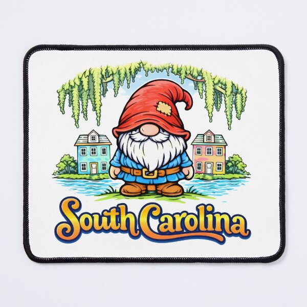 Item preview, Gnome Under Spanish Moss – South Carolina Whimsical Illustration designed and sold by Moriarty's Digital Visions.