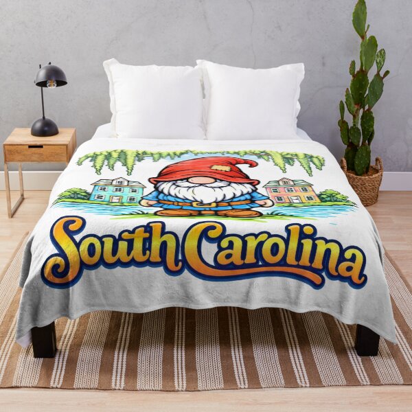 Item preview, Gnome Under Spanish Moss – South Carolina Whimsical Illustration designed and sold by Moriarty's Digital Visions.