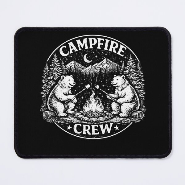 Artikelvorschau, Campfire Crew Bears Camping entworfen und verkauft von PrintHorizonD.