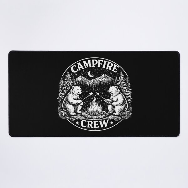 Artikelvorschau, Campfire Crew Bears Camping entworfen und verkauft von PrintHorizonD.