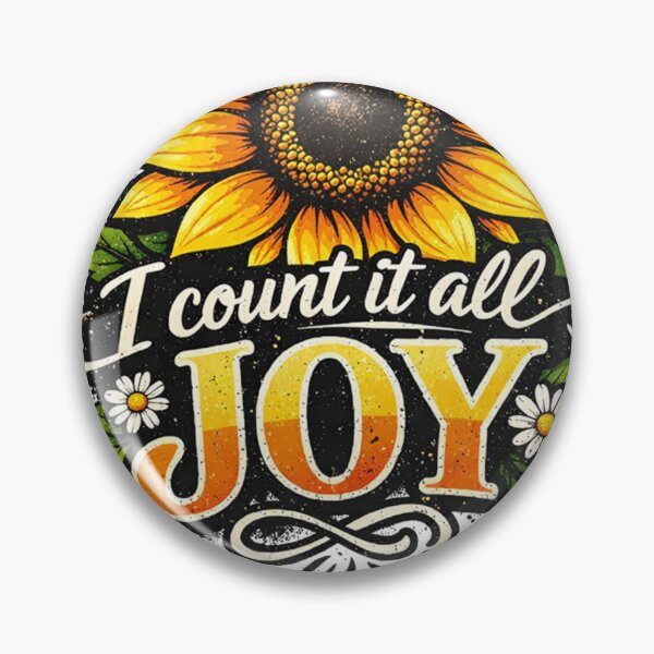 Item preview, I count it all JOY - Vibrant Sunflower James 1:2 Graphic designed and sold by Faithloveshop.