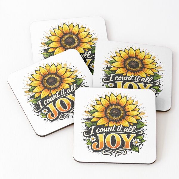 Item preview, I count it all JOY - Vibrant Sunflower James 1:2 Graphic designed and sold by Faithloveshop.