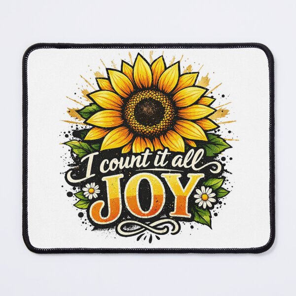 Item preview, I count it all JOY - Vibrant Sunflower James 1:2 Graphic designed and sold by Faithloveshop.