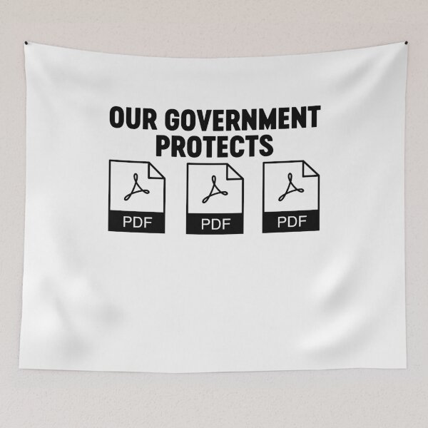 Item preview, Our Government Protects Funny PDF designed and sold by gunaone-design.