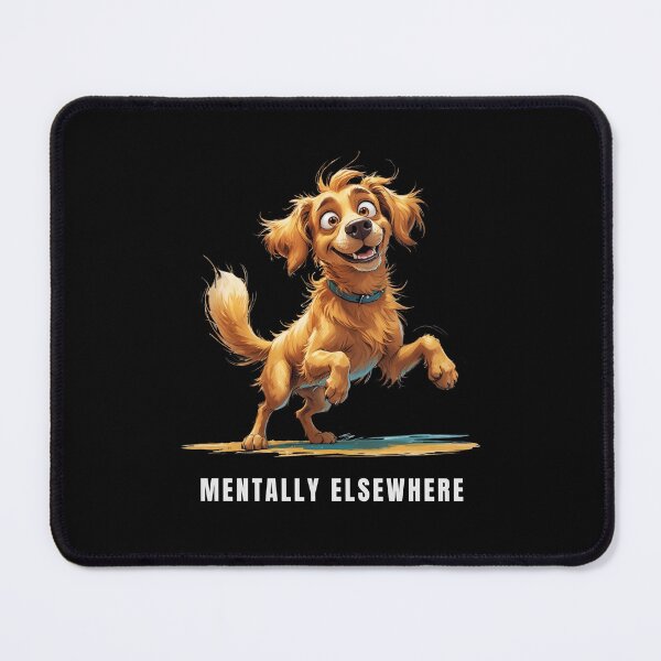 Item preview, Mentally Elsewhere – Funny goofy Dog Illustration designed and sold by PAPIRO SIGLO XXI.