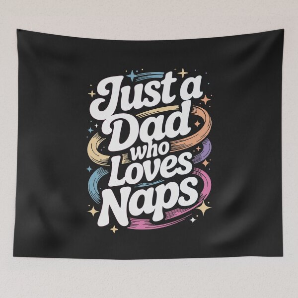 Item preview, DAD Nap Lover: Whimsical Typography Design designed and sold by cabana.space.