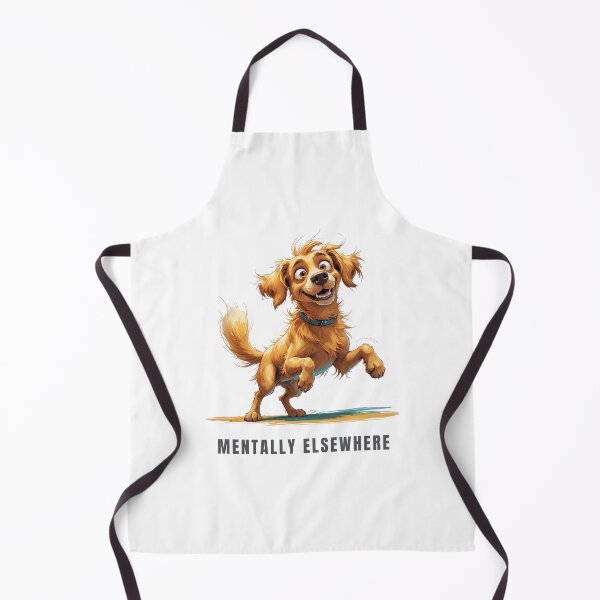 Item preview, Mentally Elsewhere – Funny Scruffy Dog Illustration designed and sold by PAPIRO SIGLO XXI.