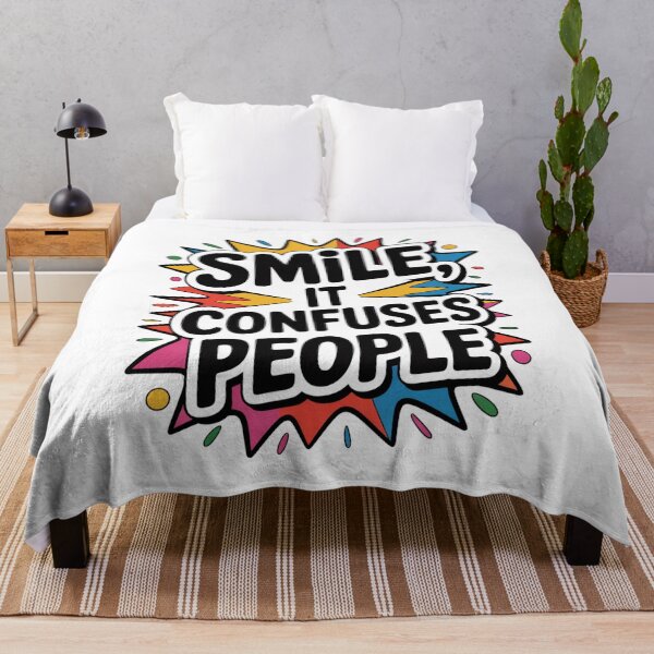 Item preview, Smile It Confuses People Funny Classic T-shirt designed and sold by PaulaArtworks.