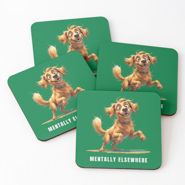 Item preview, Mentally Elsewhere – Funny Dog Illustration designed and sold by PAPIRO SIGLO XXI.