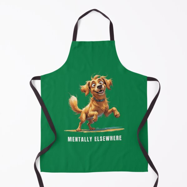 Item preview, Mentally Elsewhere – Funny Dog Illustration designed and sold by PAPIRO SIGLO XXI.