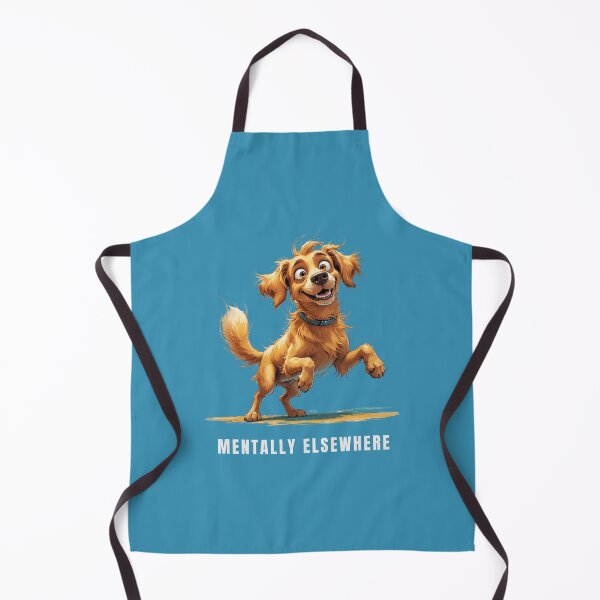 Item preview, Mentally Elsewhere – Funny Dog Illustration designed and sold by PAPIRO SIGLO XXI.
