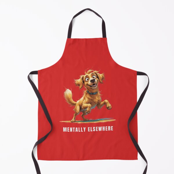 Item preview, Mentally Elsewhere – Funny Dog Illustration designed and sold by PAPIRO SIGLO XXI.