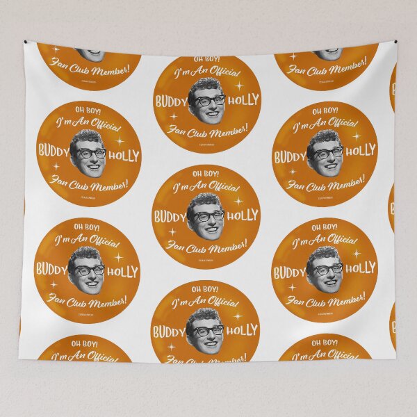 Aperçu de l'œuvre Fan club de Buddy Holly Orange créée et vendue par Normbot2000.