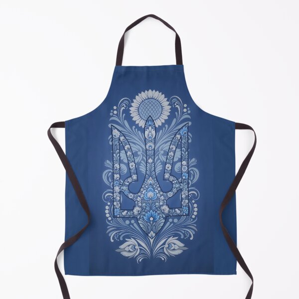 Item preview, Ukrainian trident adorned with folk floral motifs designed and sold by agoraman.