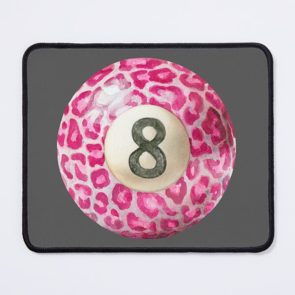 Item preview, Pink leopard 8 ball designed and sold by MendaciousMina.