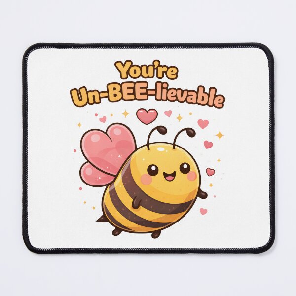 Item preview, You're "Un-Bee-Lievalbe" Cute Bee Valentines Pun Cartoon Design. designed and sold by The-T-In-Retro.