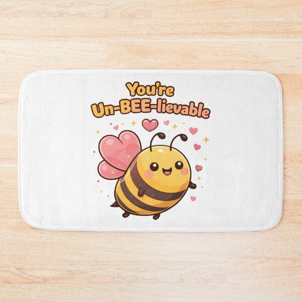 Item preview, You're "Un-Bee-Lievalbe" Cute Bee Valentines Pun Cartoon Design. designed and sold by The-T-In-Retro.
