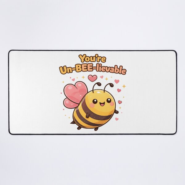 Item preview, You're "Un-Bee-Lievalbe" Cute Bee Valentines Pun Cartoon Design. designed and sold by The-T-In-Retro.
