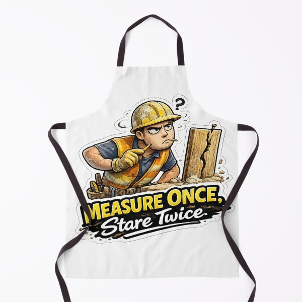 Item preview, Measure Once, Stare Twice designed and sold by 2Guys2Hammers.