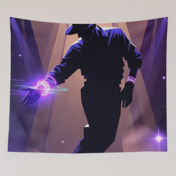 Item preview, Retro Pop Moonwalk Stage Icon Neon Groove Performance Illustration designed and sold by SHOCAMPOS DESIGNS .