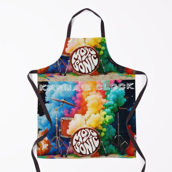 Item preview, Mojosonic - Burning beach Drum Kit and guitars night rainbow smoke paint and fire designed and sold by Kludoman.