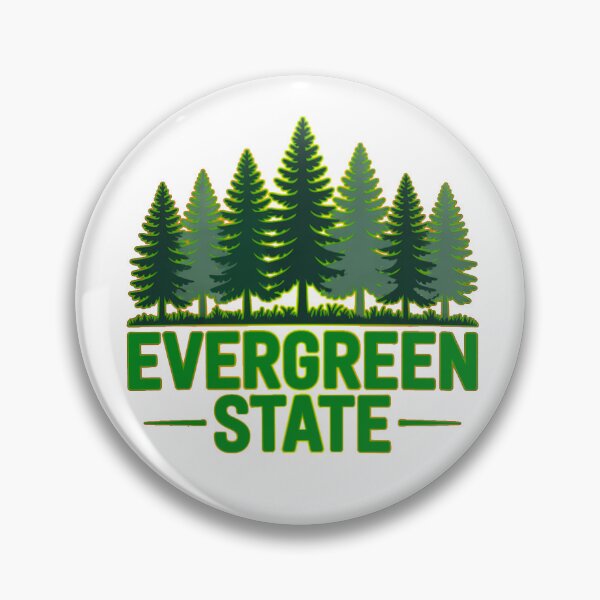 Item preview, Washington Evergreen State Forest Aesthetic Nature Illustration designed and sold by Nzgiftsandmore.
