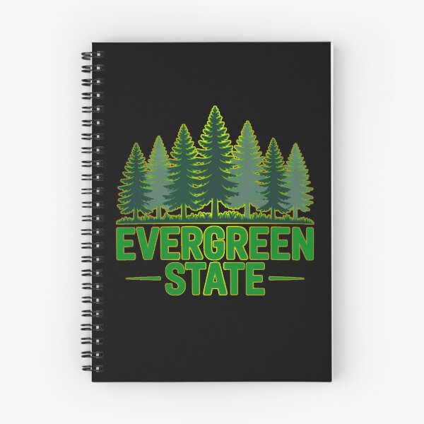 Item preview, Washington Evergreen State Forest Aesthetic Nature Illustration designed and sold by Nzgiftsandmore.