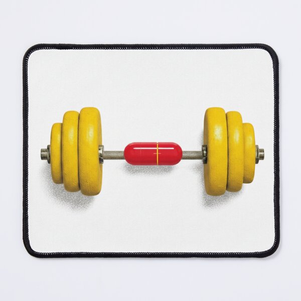 Item preview, stylized dumbbell icon fitness emblem style designed and sold by waqasahmed82.