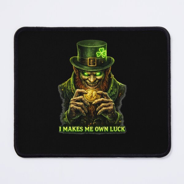 Item preview, Makes Me Own Luck – Evil Leprechaun designed and sold by MACodDesigns.