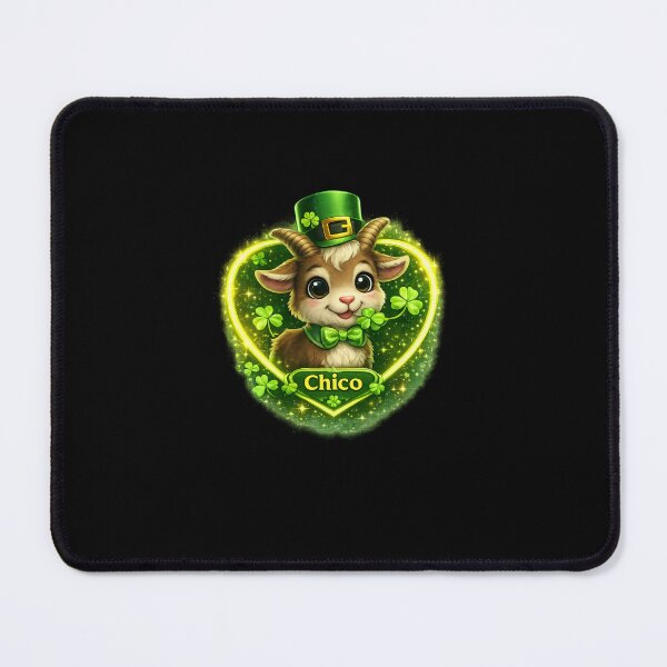 Item preview, Chico the Clover-Chewing Leprechaun Goat designed and sold by MACodDesigns.