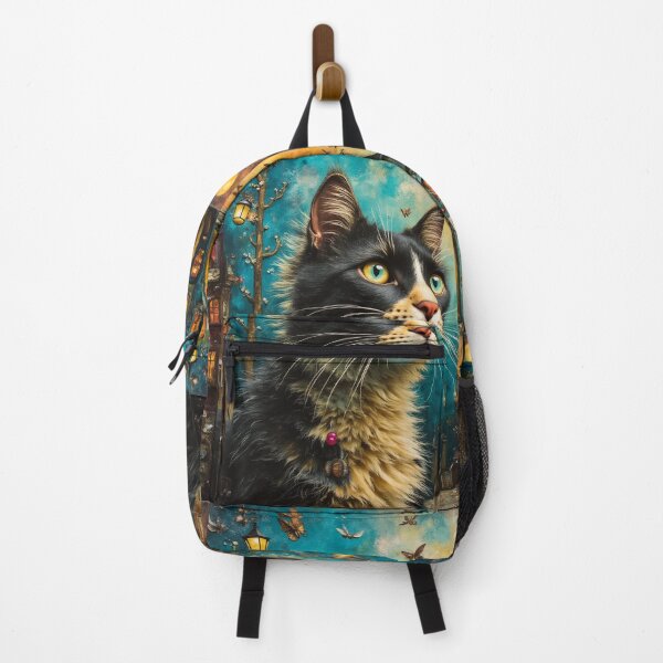 Item preview, Whimsical Cat in European Village designed and sold by Beyond The Canvas.