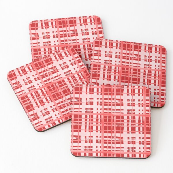Item preview, Red Watercolor Plaid - Hand-Painted Artistic Checkered Pattern designed and sold by SvitlanaSolo.