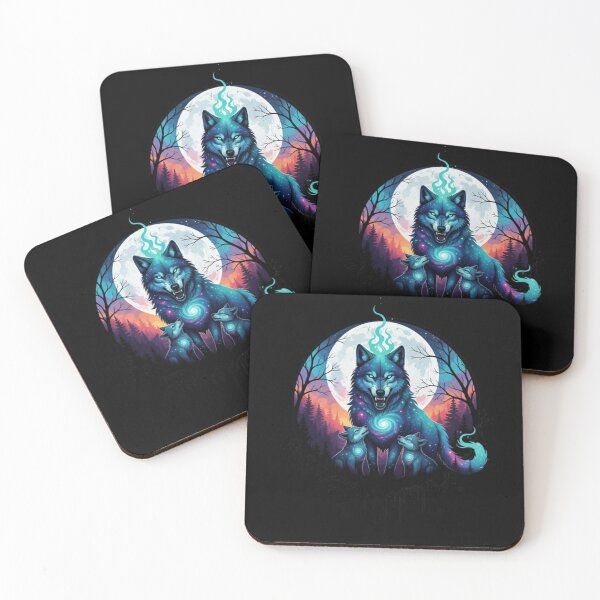 Item preview,  Magic Wolf  Moon - Spirit Moon Art designed and sold by Magic  House.