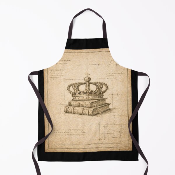 Item preview, Antique Crown on Books Engraving – Gift for Book Lovers • Dark Academia Engraving designed and sold by JacobKAurumhead.