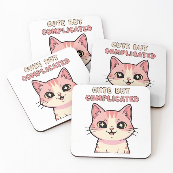 Item preview, Cute but Complicated - Funny Cat designed and sold by artaipix.