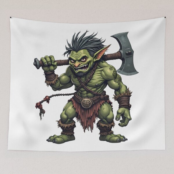 Item preview, A fierce goblin with a powerful build designed and sold by ART ATTACK ZONE.