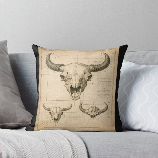 Item preview, Bison Skull Engraving – Gift for Book Lovers • Dark Academia Engraving designed and sold by JacobKAurumhead.