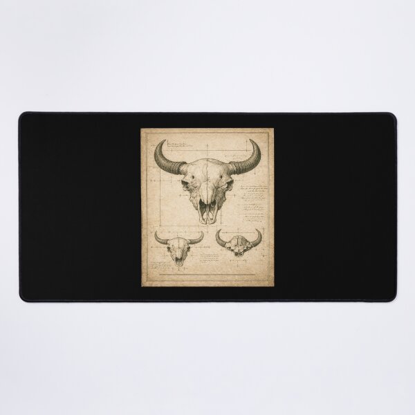 Item preview, Bison Skull Engraving – Gift for Book Lovers • Dark Academia Engraving designed and sold by JacobKAurumhead.