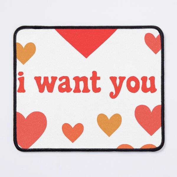 Item preview, Romantic Hearts – I Want You designed and sold by Joyfulfabric.